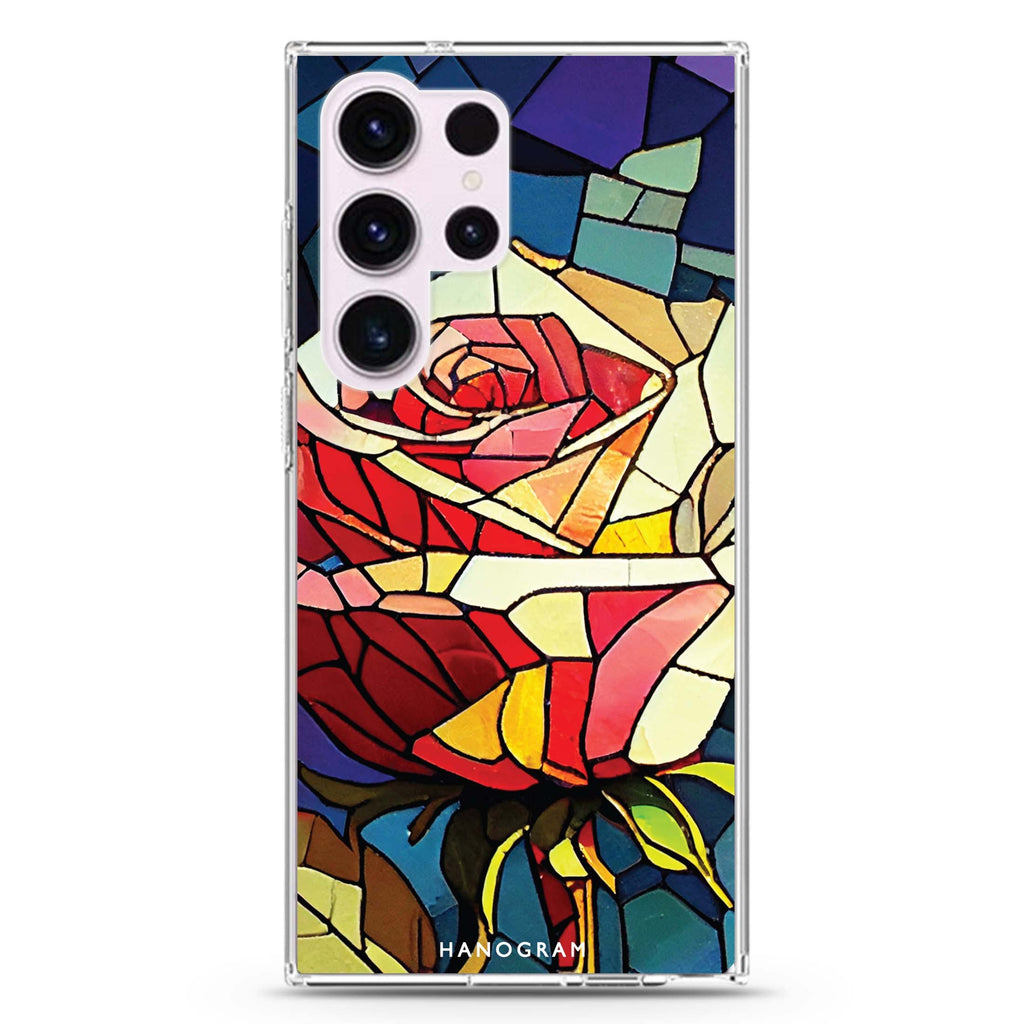 Rose Art Samsung Galaxy S26/S25/S24/S23/S22 Ultra ultra clear case, transparent design, main view