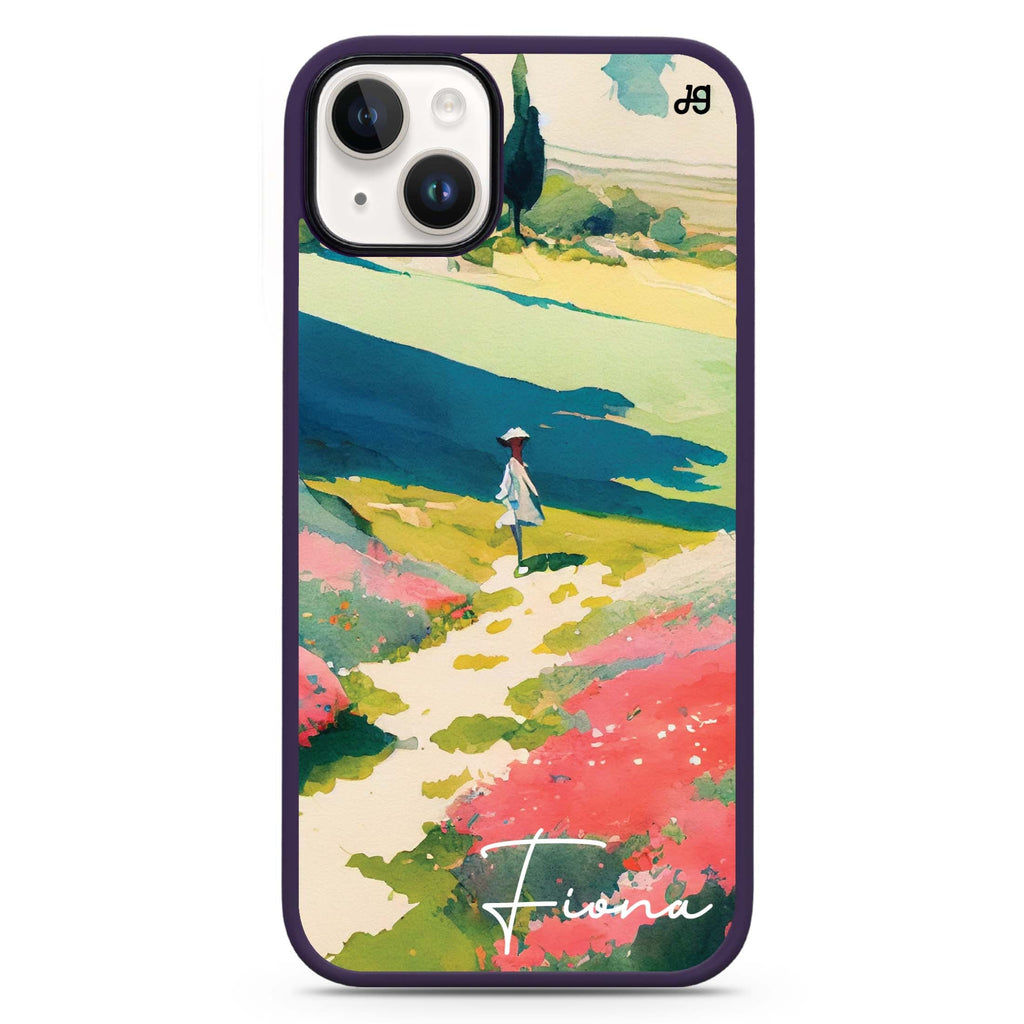 Abstract drawing iPhone 14 Plus MagSafe Compatible Impact Guard Bumper Case