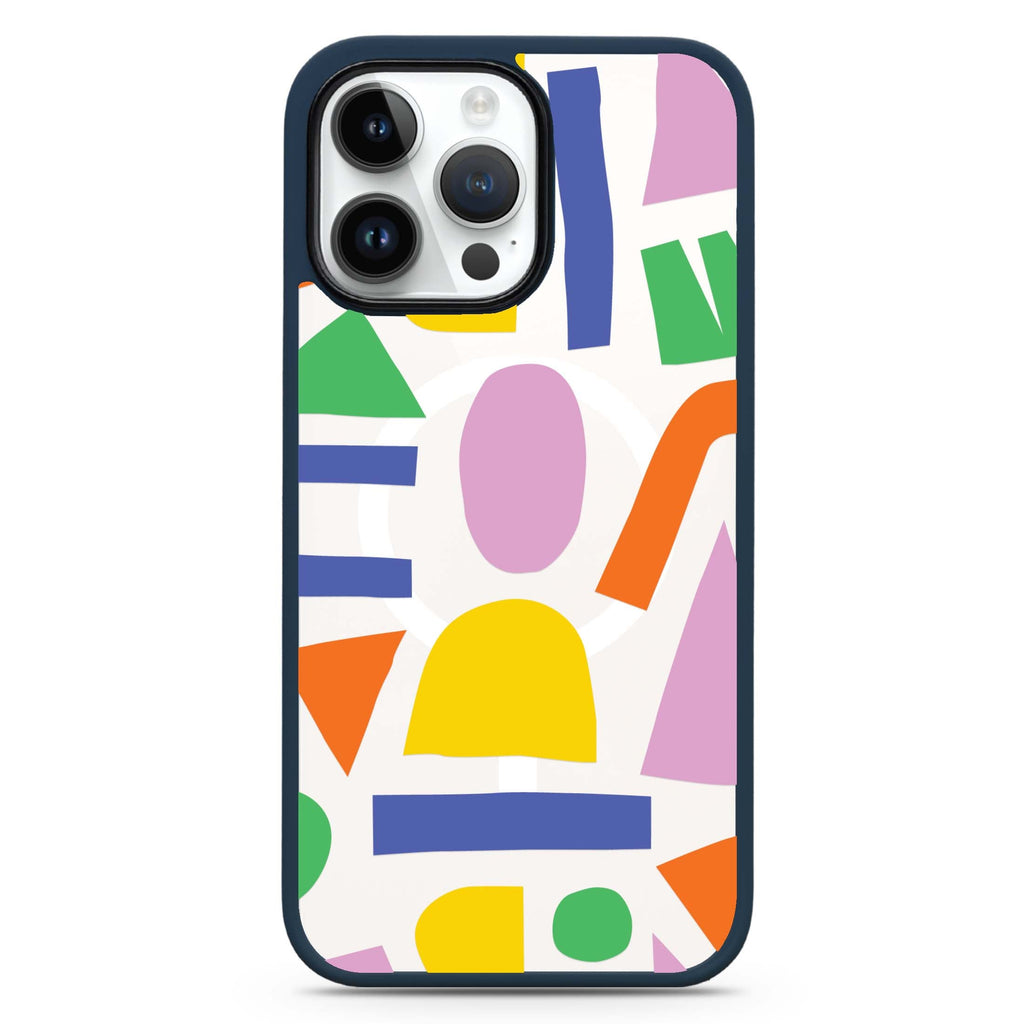 Abstract Doodles MagSafe Compatible Impact Guard Bumper Case