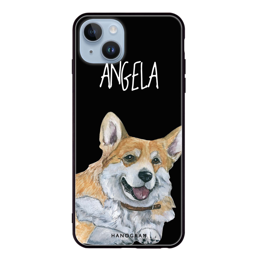 Corgi iPhone 14 Plus Glass Case