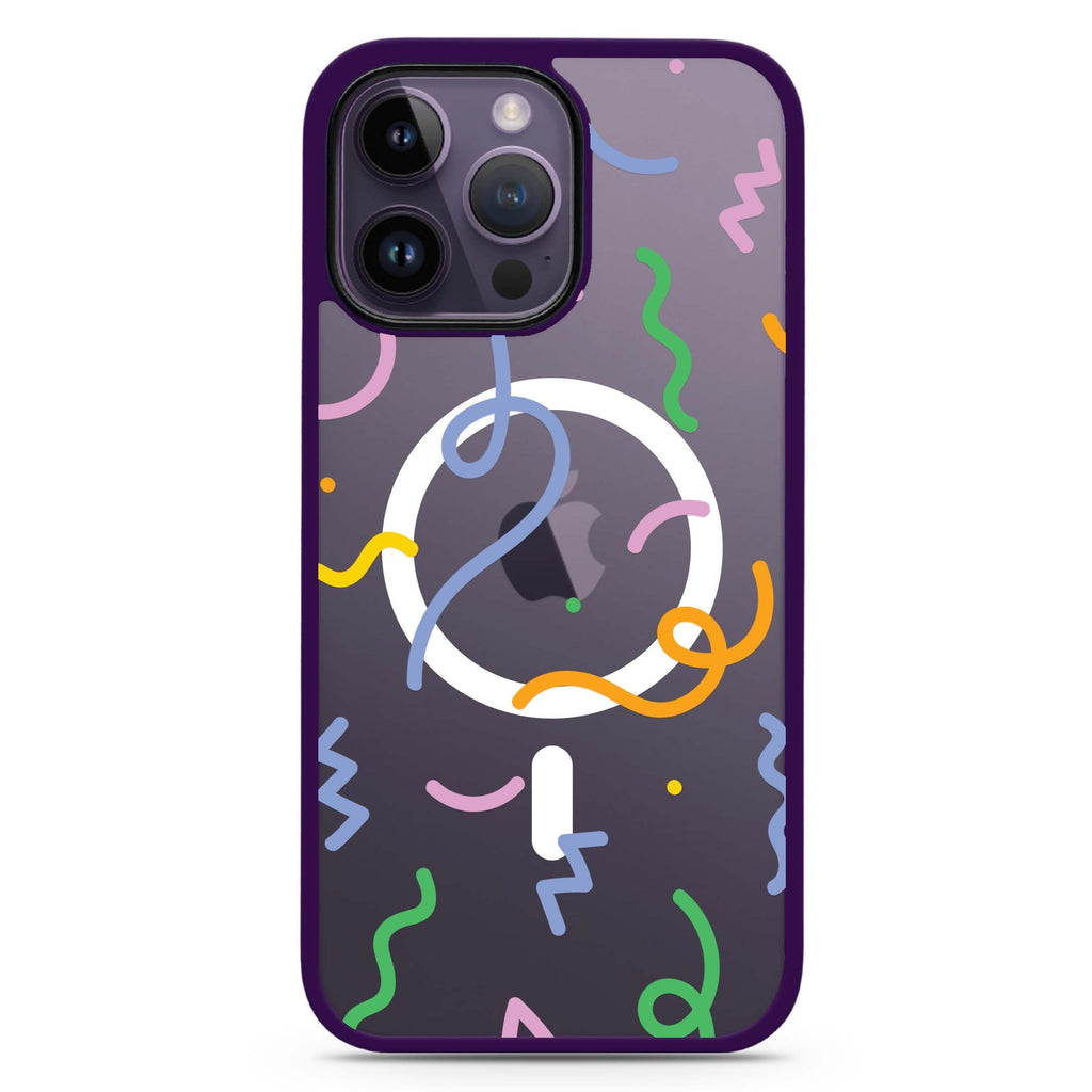 Abstract Doodles MagSafe Compatible Impact Guard Bumper Case