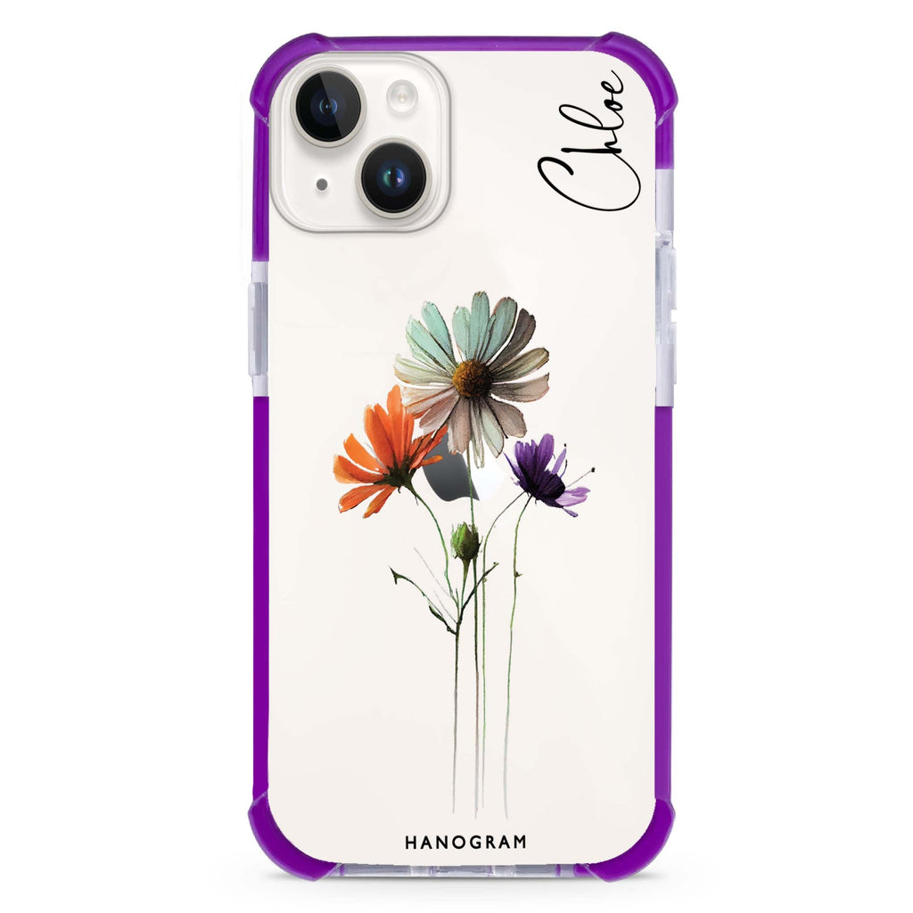 A watercolour floral iPhone 14 Ultra Shockproof Case