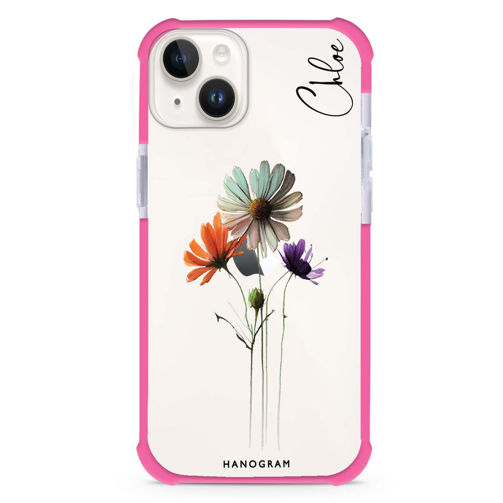 A watercolour floral iPhone 13 Ultra Shockproof Case