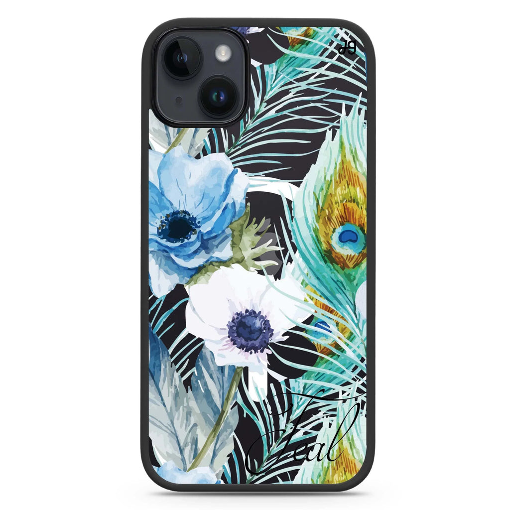 Pretty Watercolor Flowers iPhone 14 Plus MagSafe Compatible Impact Guard Bumper Case