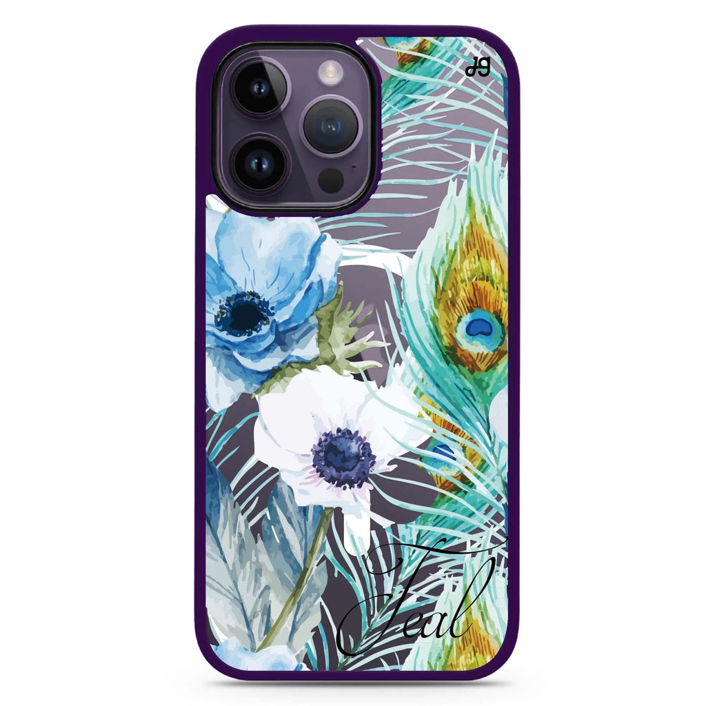 Pretty Watercolor Flowers MagSafe Compatible Impact Guard Bumper Case