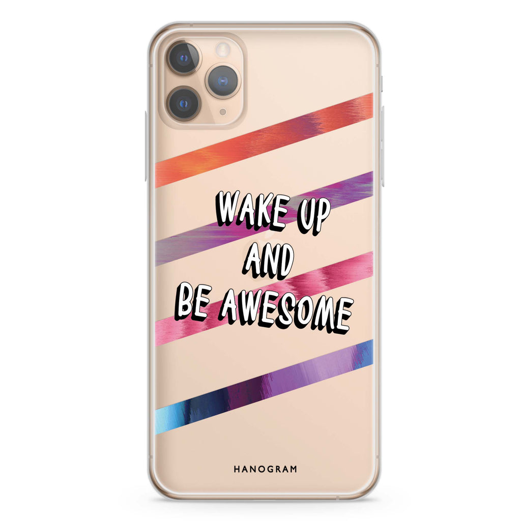 Wake up iPhone 11 Pro Max Ultra Clear Case