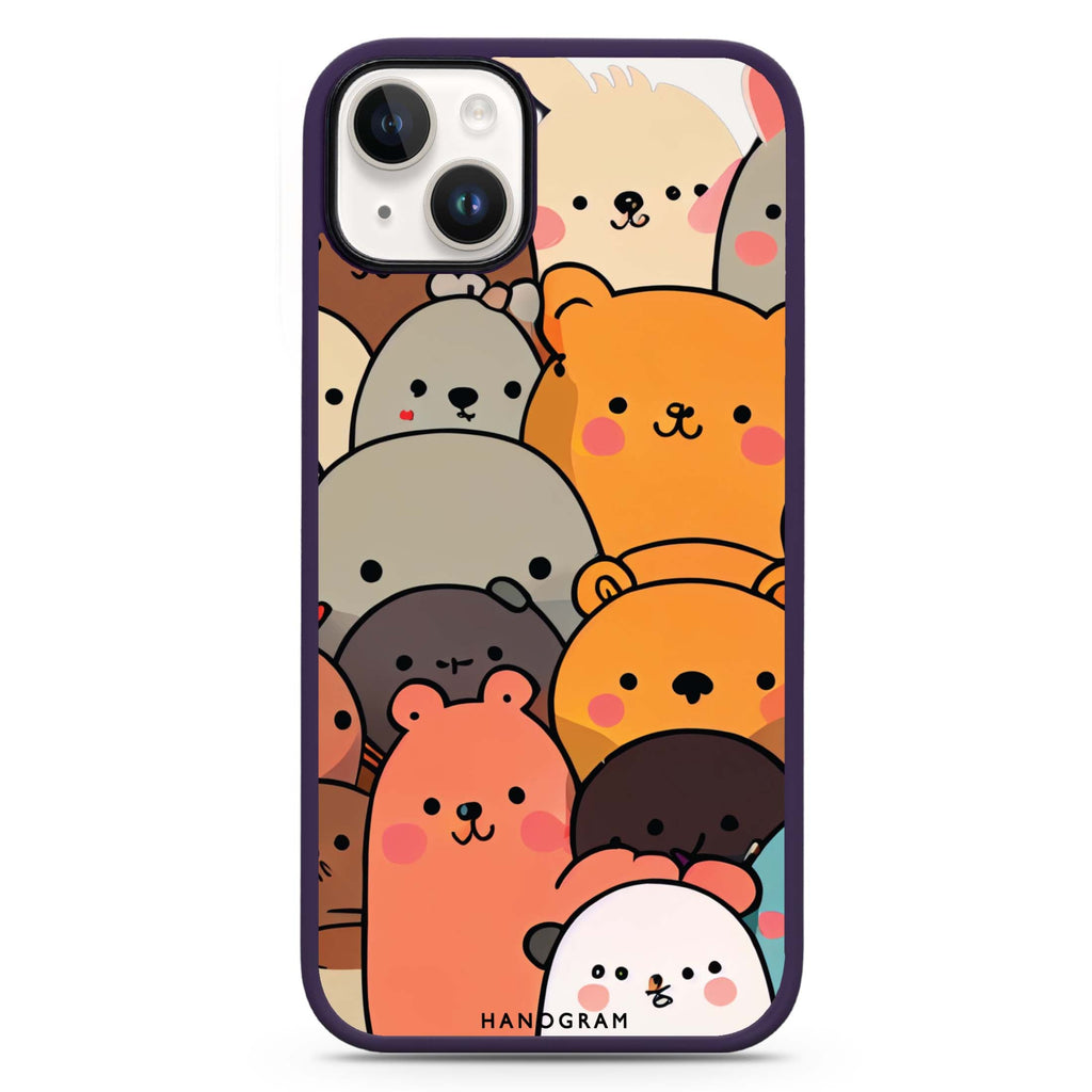 Cute animals iPhone 14 Plus MagSafe Compatible Impact Guard Bumper Case