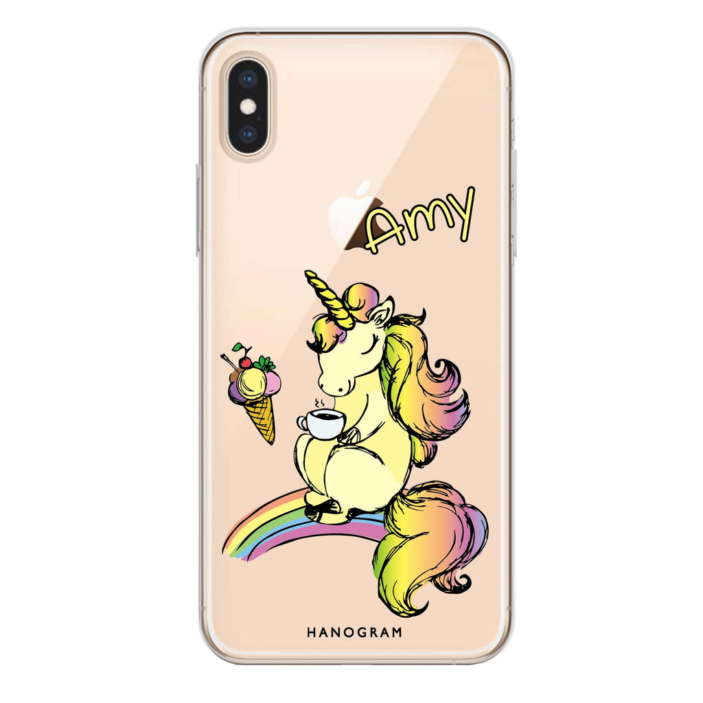 Cute Unicorn iPhone XS Max Ultra Clear Case