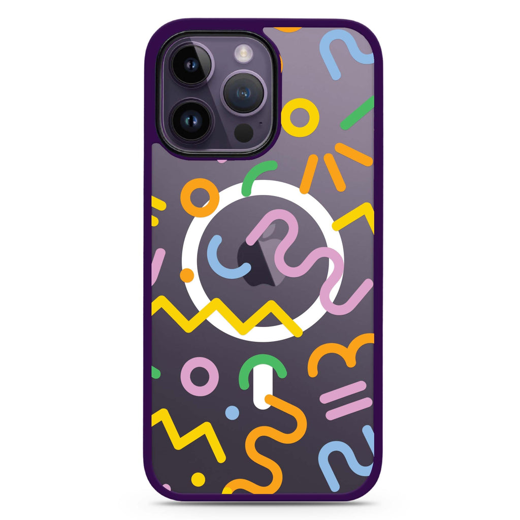 Abstract Doodles MagSafe Compatible Impact Guard Bumper Case
