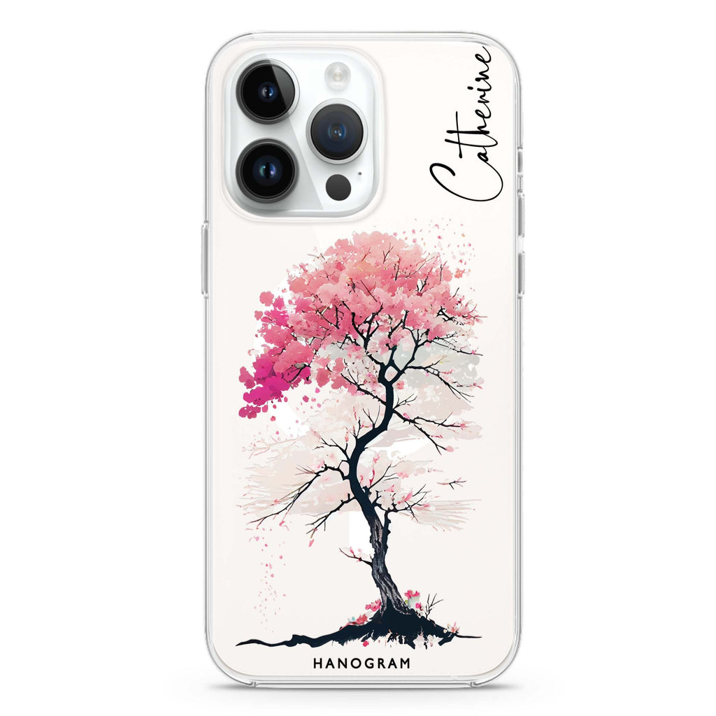 A Cherry tree iPhone 14 Pro Max MagSafe Compatible Ultra Clear Case