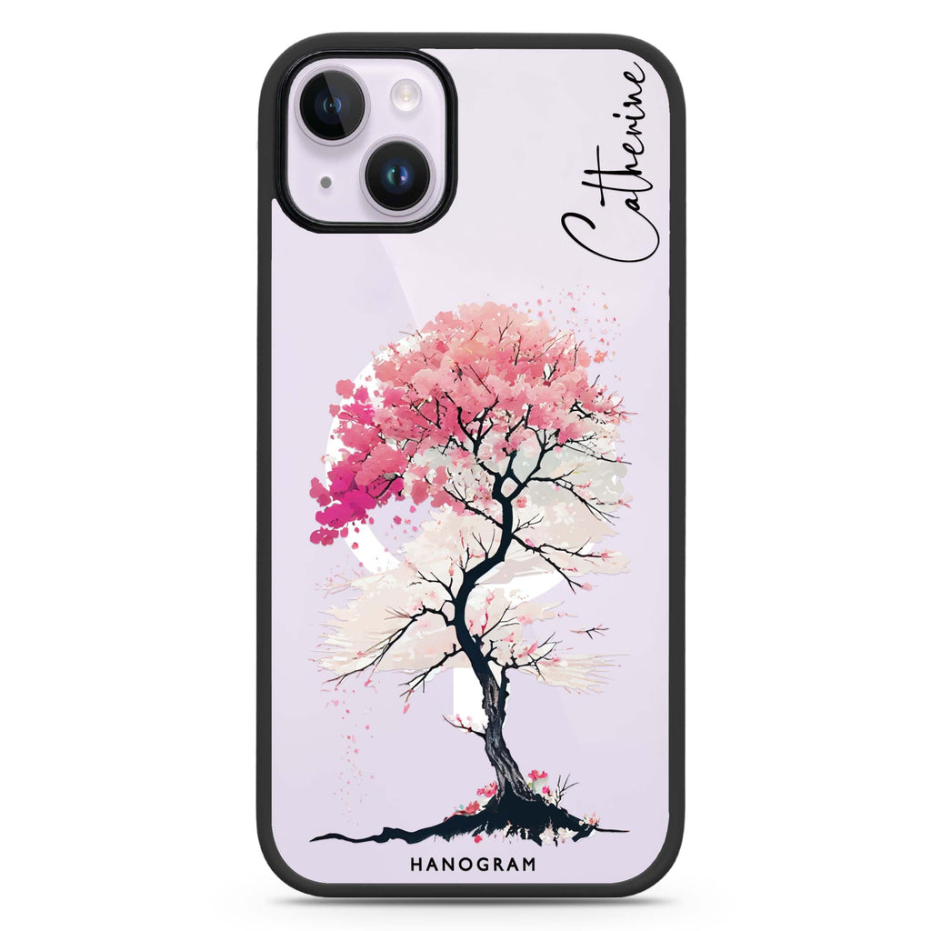 A Cherry tree iPhone 14 MagSafe Compatible Impact Guard Bumper Case