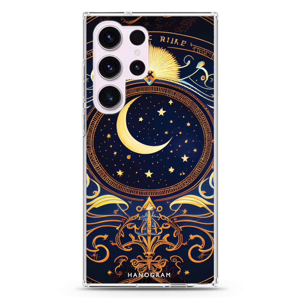 Magic Moon Samsung Galaxy S26/S25/S24/S23/S22 Ultra ultra clear case, transparent design, main view