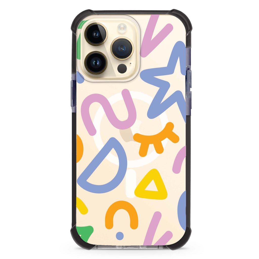 Abstract Doodles MagSafe Compatible Ultra Shockproof Case