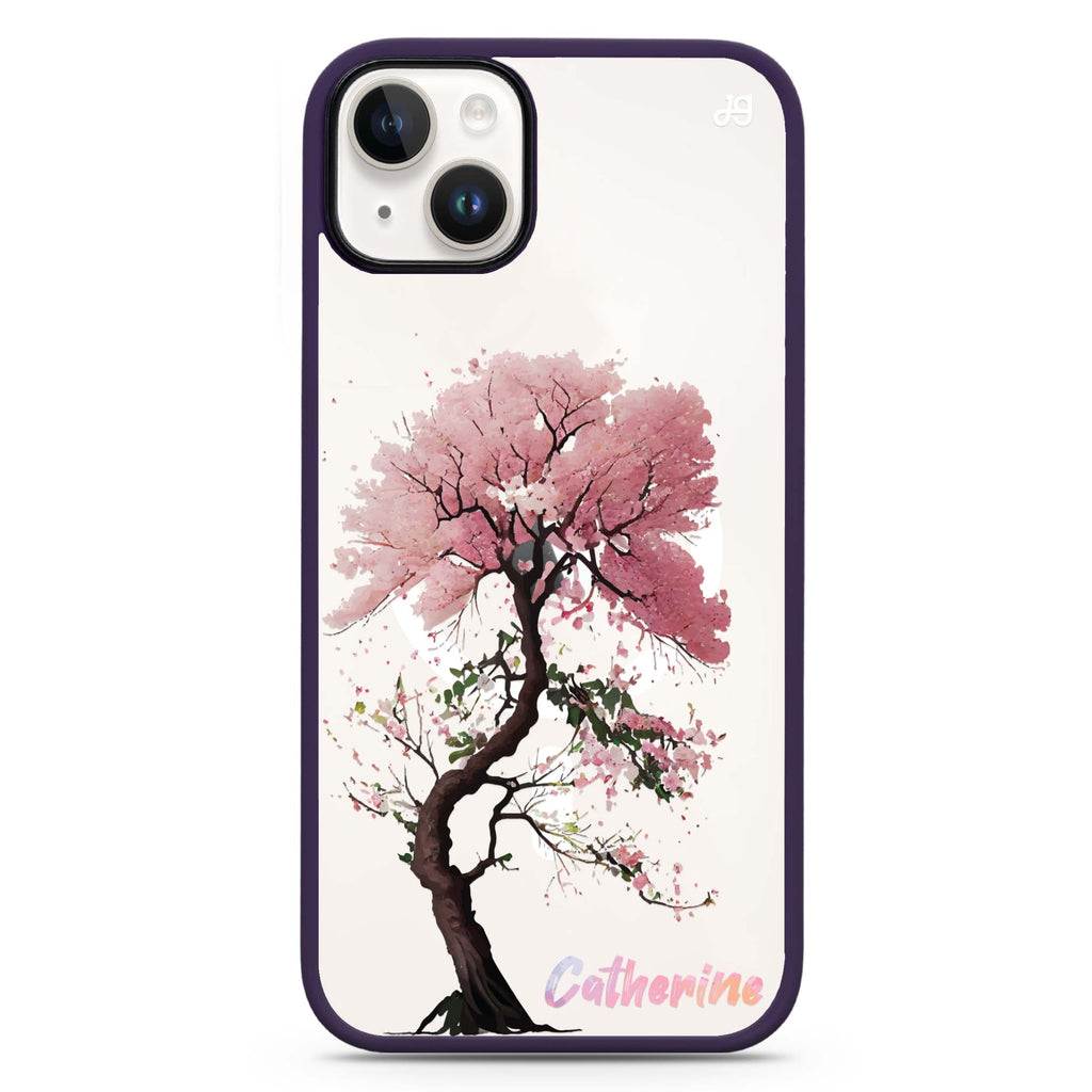 Cherry tree iPhone 14 MagSafe Compatible Impact Guard Bumper Case