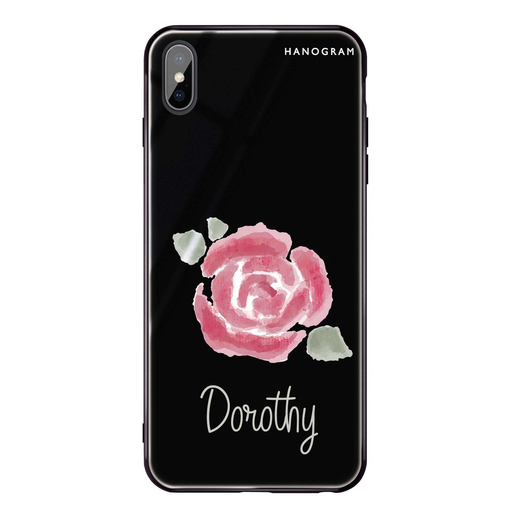 Kiss From A Rose iPhone XS Glass Case