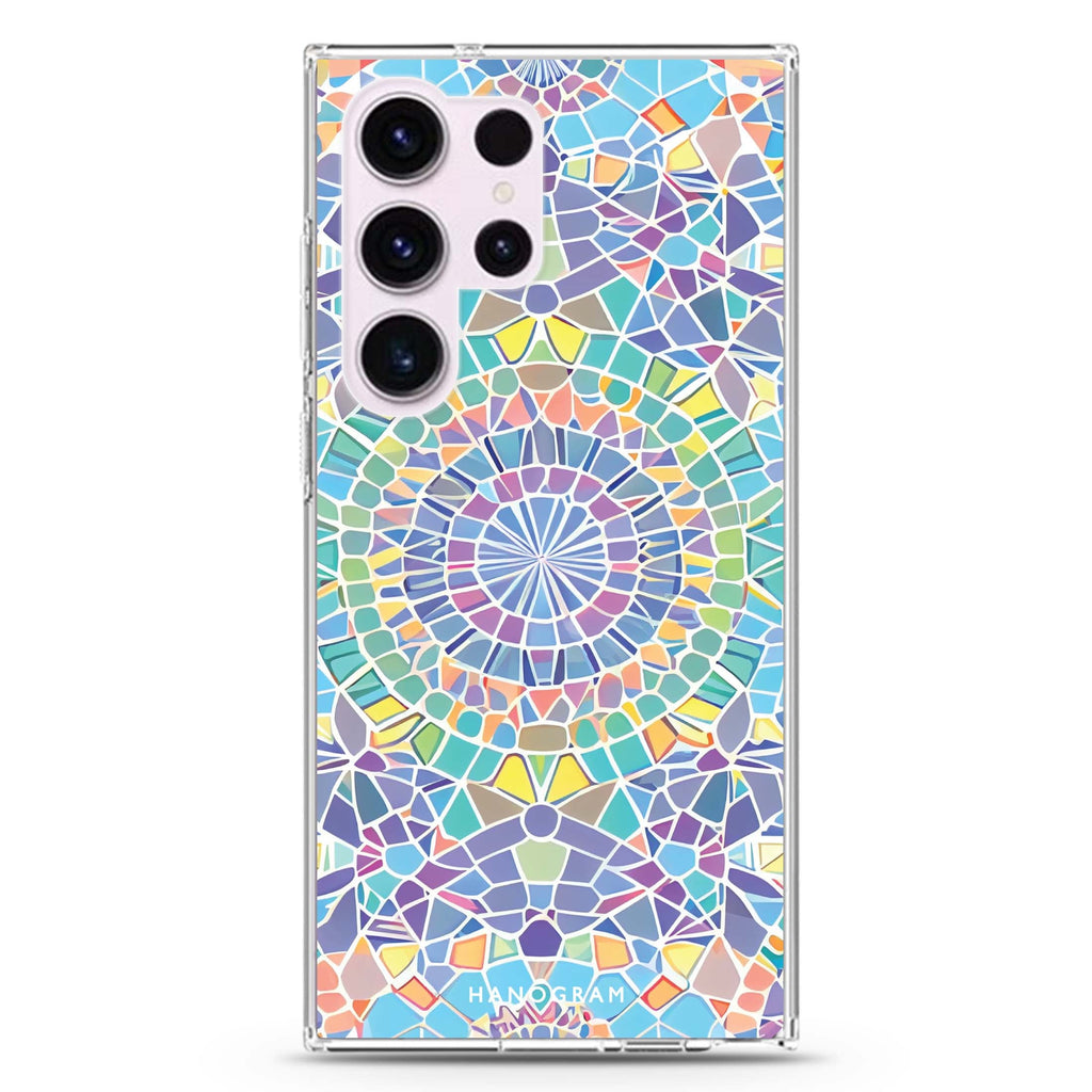 Mosaic Artwork Samsung Galaxy S26/S25/S24/S23/S22 Ultra ultra clear case, transparent design, main view