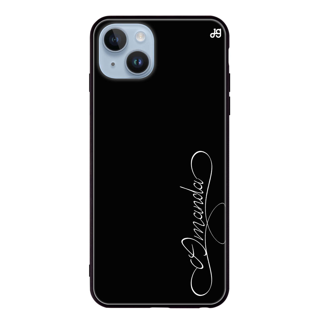 Cursive I iPhone 14 Plus Glass Case