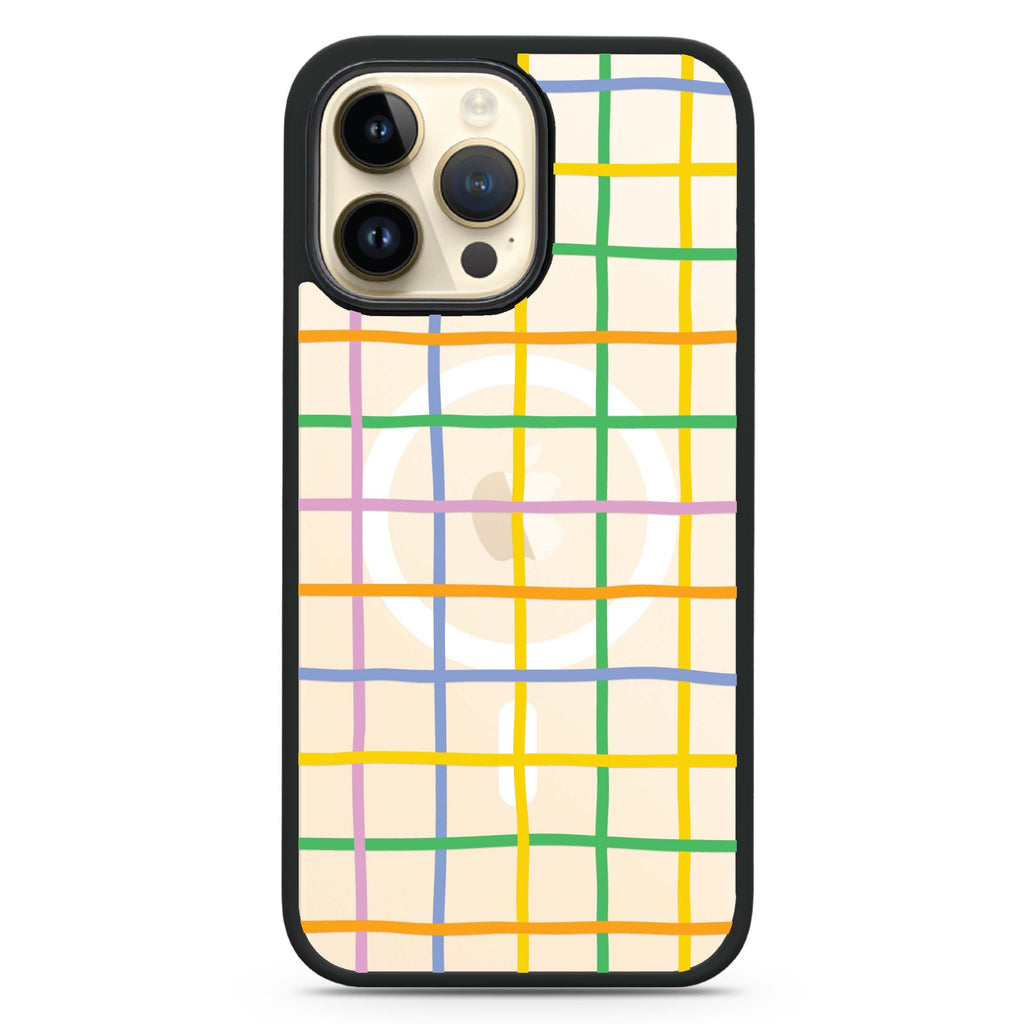 Abstract Doodles Pattern MagSafe Compatible Impact Guard Bumper Case