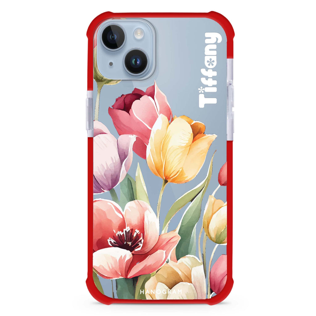 Watercolor tulip iPhone 13 Ultra Shockproof Case