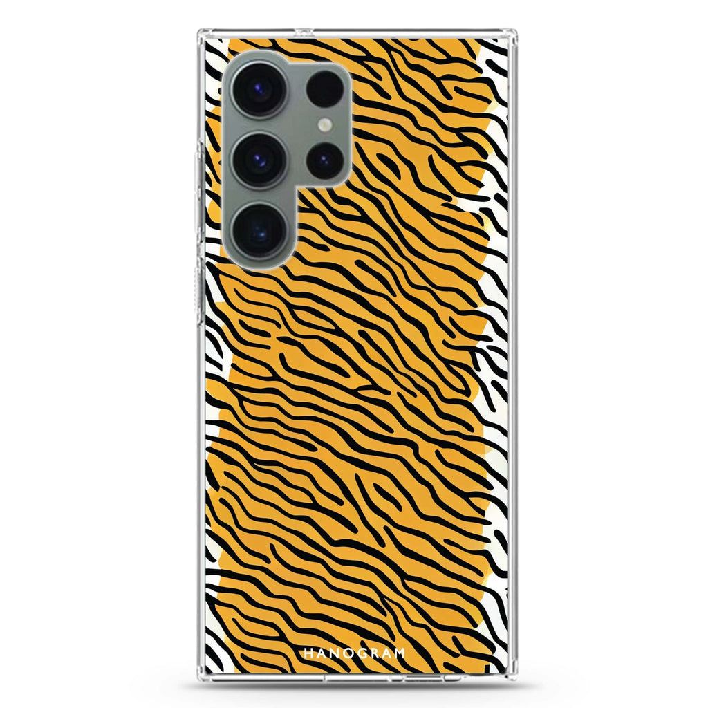 Leopard Print #2 Samsung Galaxy S26/S25/S24/S23/S22 Ultra ultra clear case, transparent design, main view
