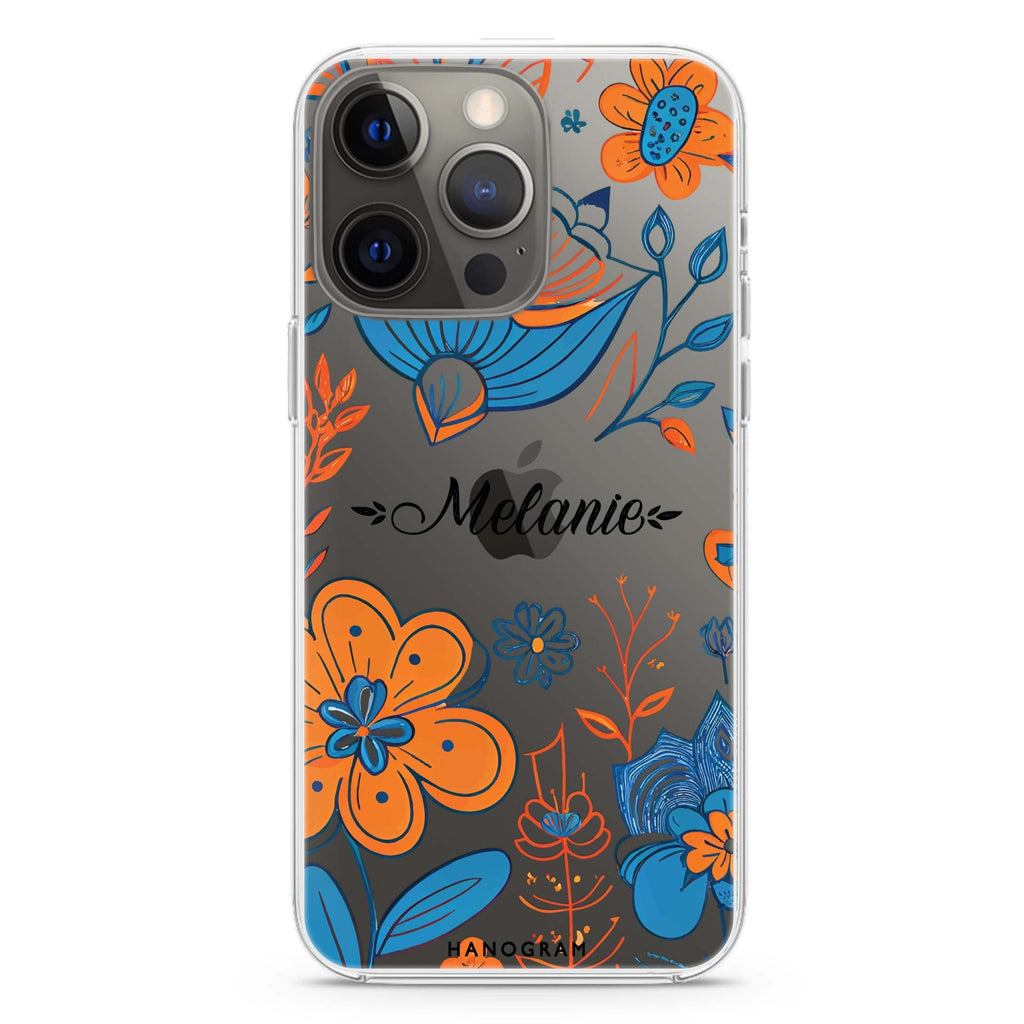 Floral Pattern iPhone 13 Pro Max Ultra Clear Case