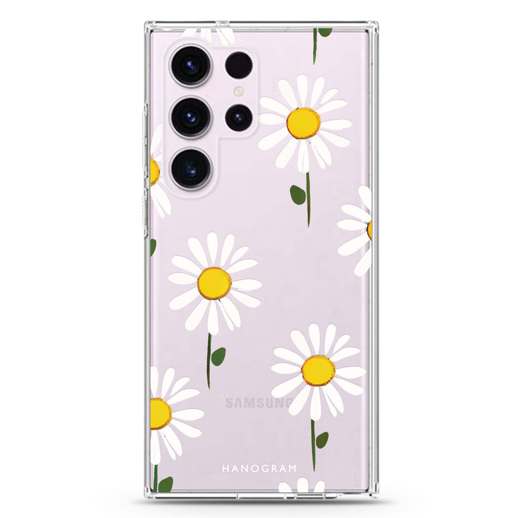 Little Flowers Samsung Galaxy S26/S25/S24/S23/S22 Ultra ultra clear case, transparent design, main view