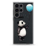 Little Panda personalized name Samsung Galaxy S26/S25/S24/S23/S22 Ultra ultra clear case, transparent design, main view