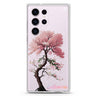 Cherry Tree personalized name Samsung Galaxy S26/S25/S24/S23/S22 Ultra ultra clear case, transparent design, main view