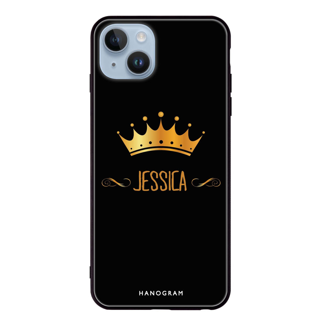 Queen's Crown iPhone 14 Plus Glass Case