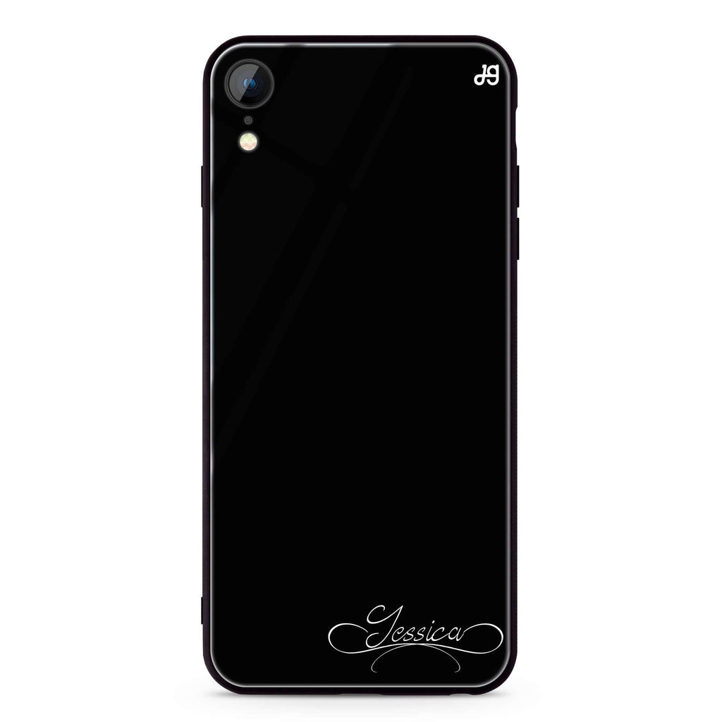 Cursive II iPhone XR Glass Case