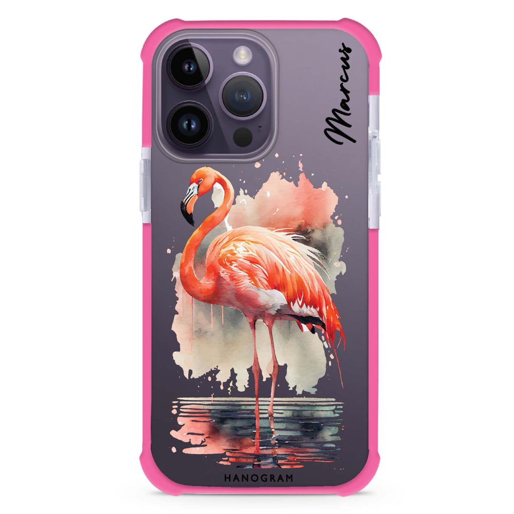Flamingo in water iPhone 13 Pro Ultra Shockproof Case