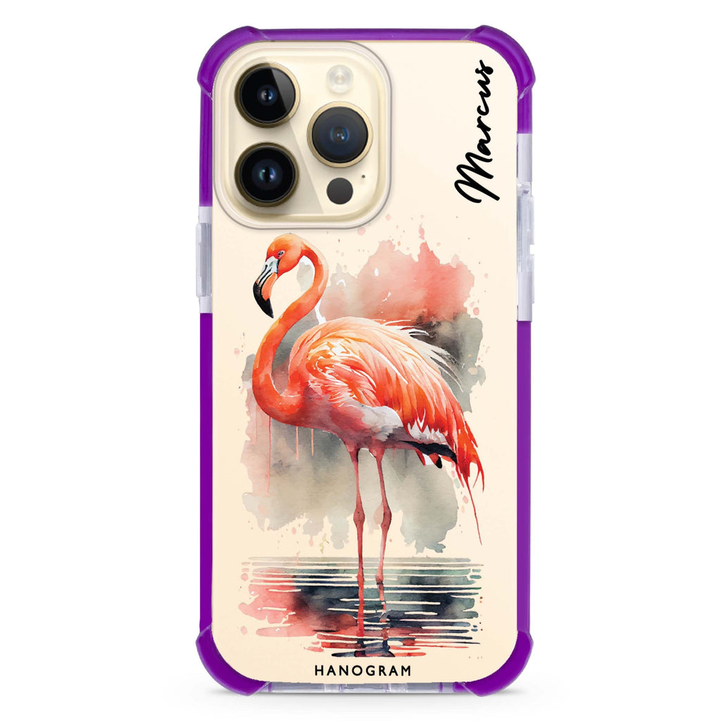 Flamingo in water iPhone 13 Pro Max Ultra Shockproof Case
