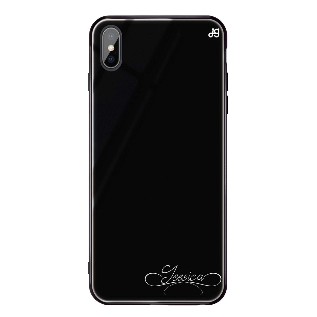 Cursive II iPhone XS Glass Case