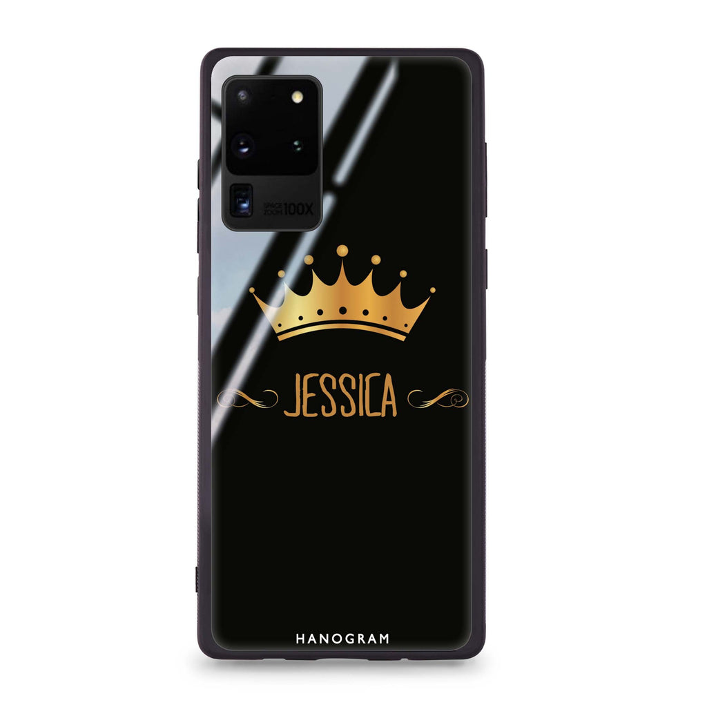 Queen's crown Samsung Glass Case