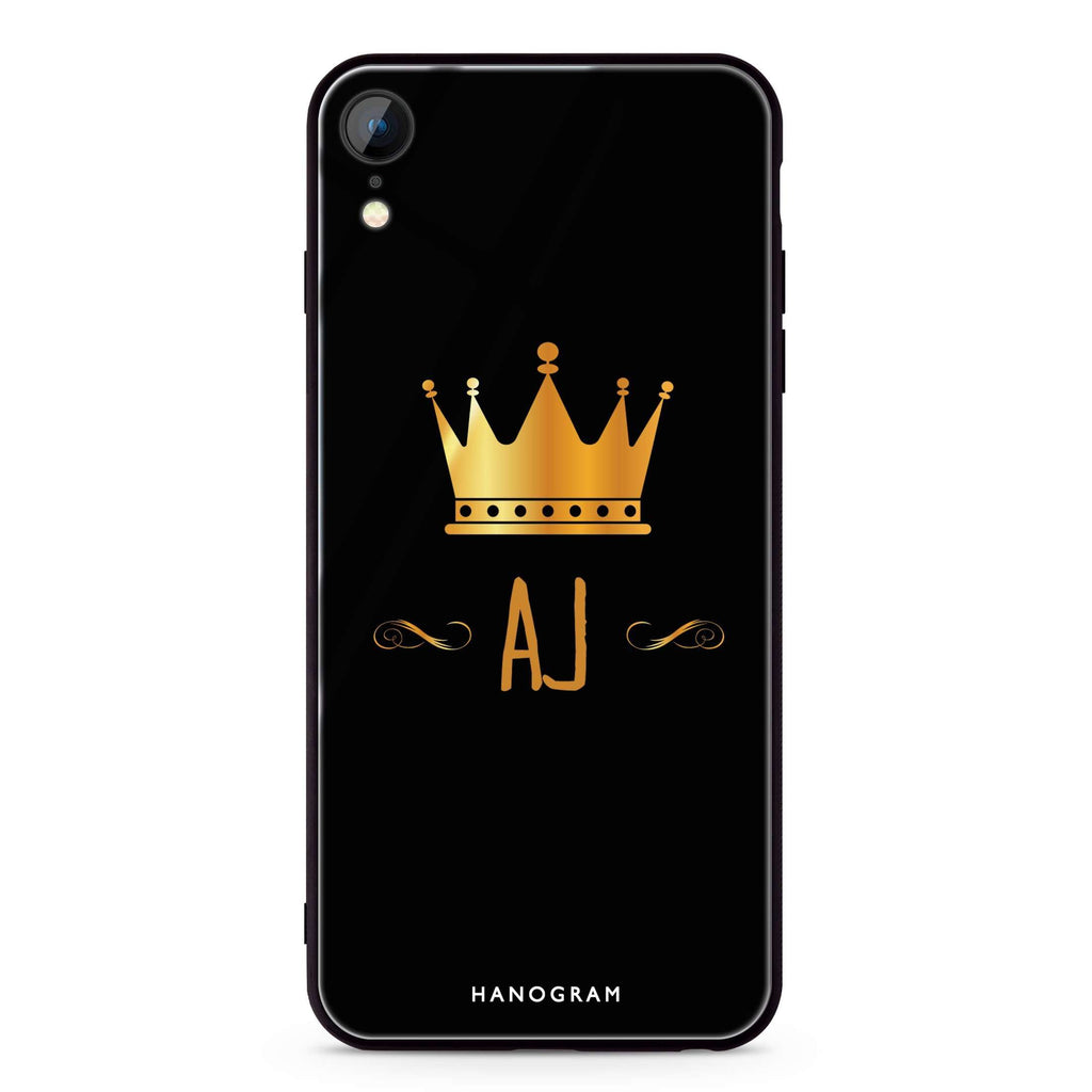King's crown iPhone XR Glass Case