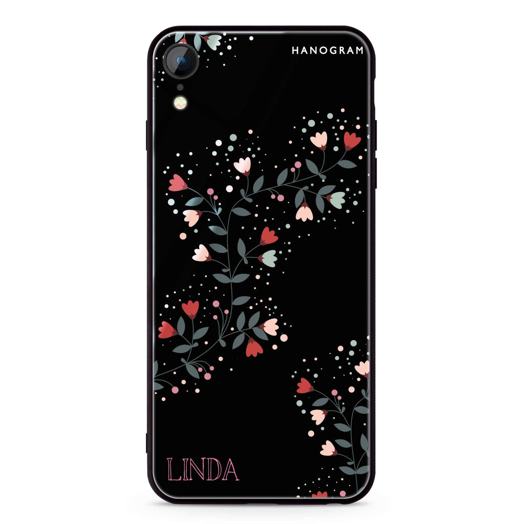 Floral Chain iPhone XR Glass Case