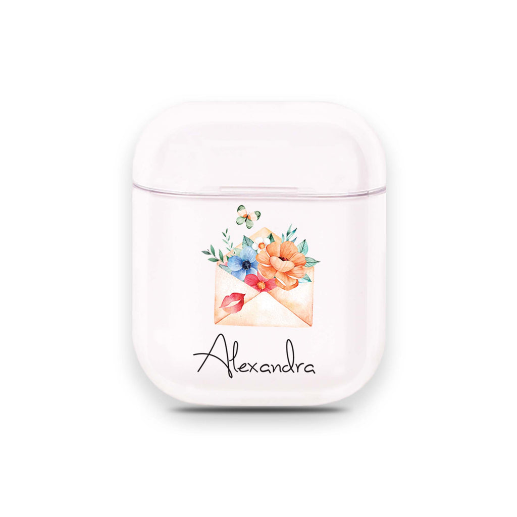 Floral Love Letter Airpods Case