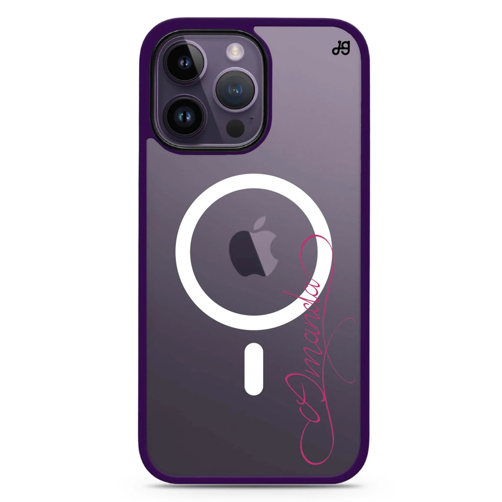 Cursive I MagSafe Compatible Impact Guard Bumper Case