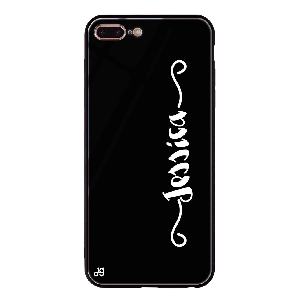 Casual Vertical Name iPhone 7 Plus Glass Case