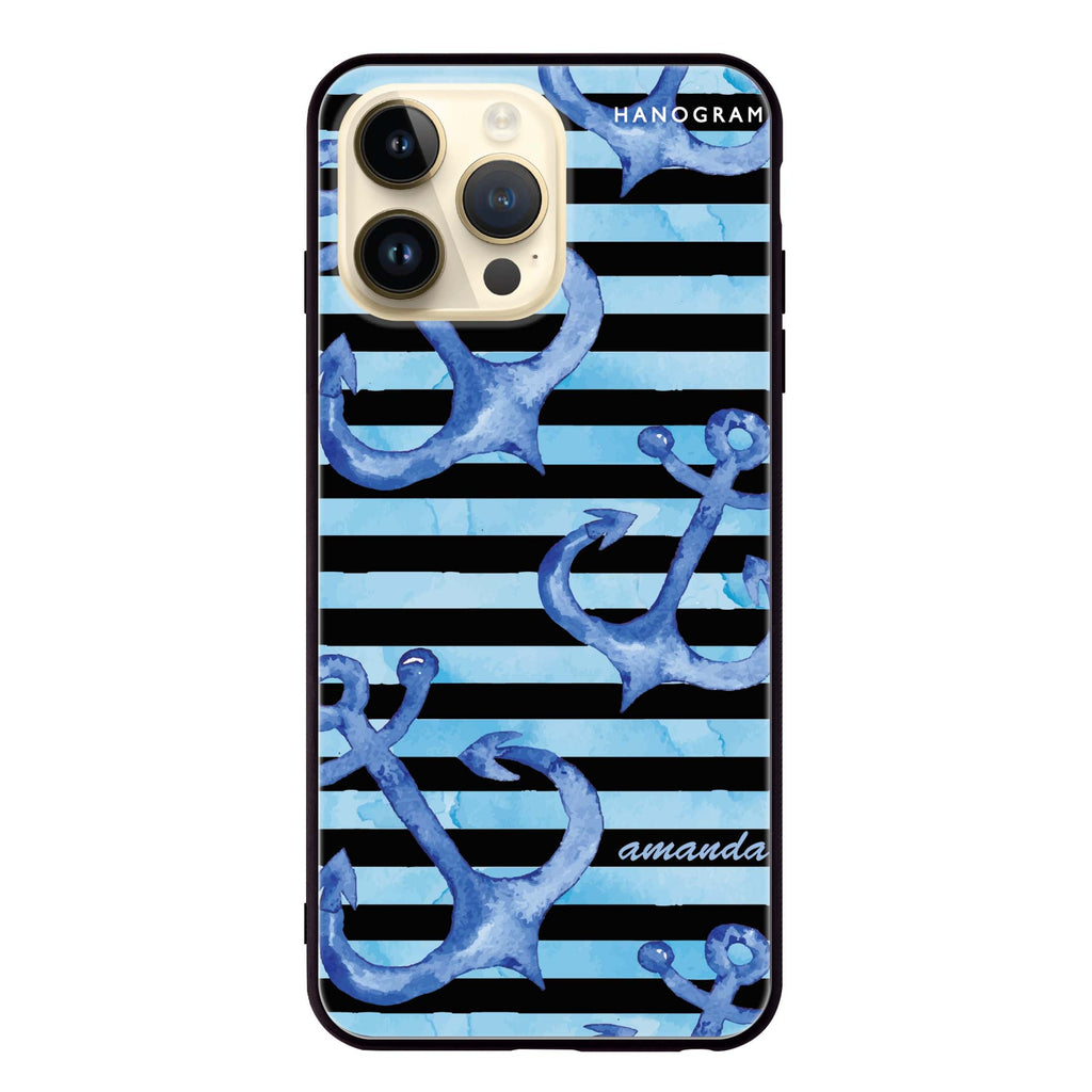 Blue Anchor Glass Case