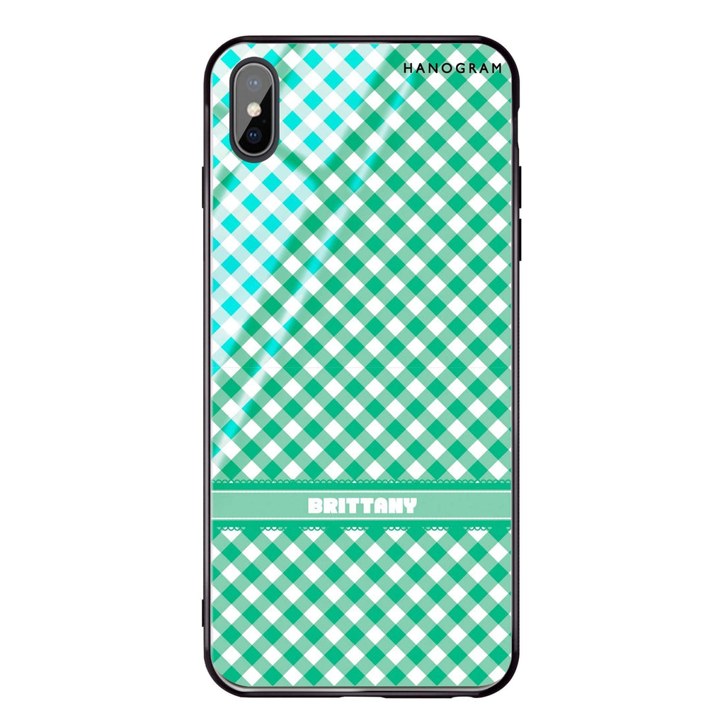 Lovely Green iPhone XS Glass Case