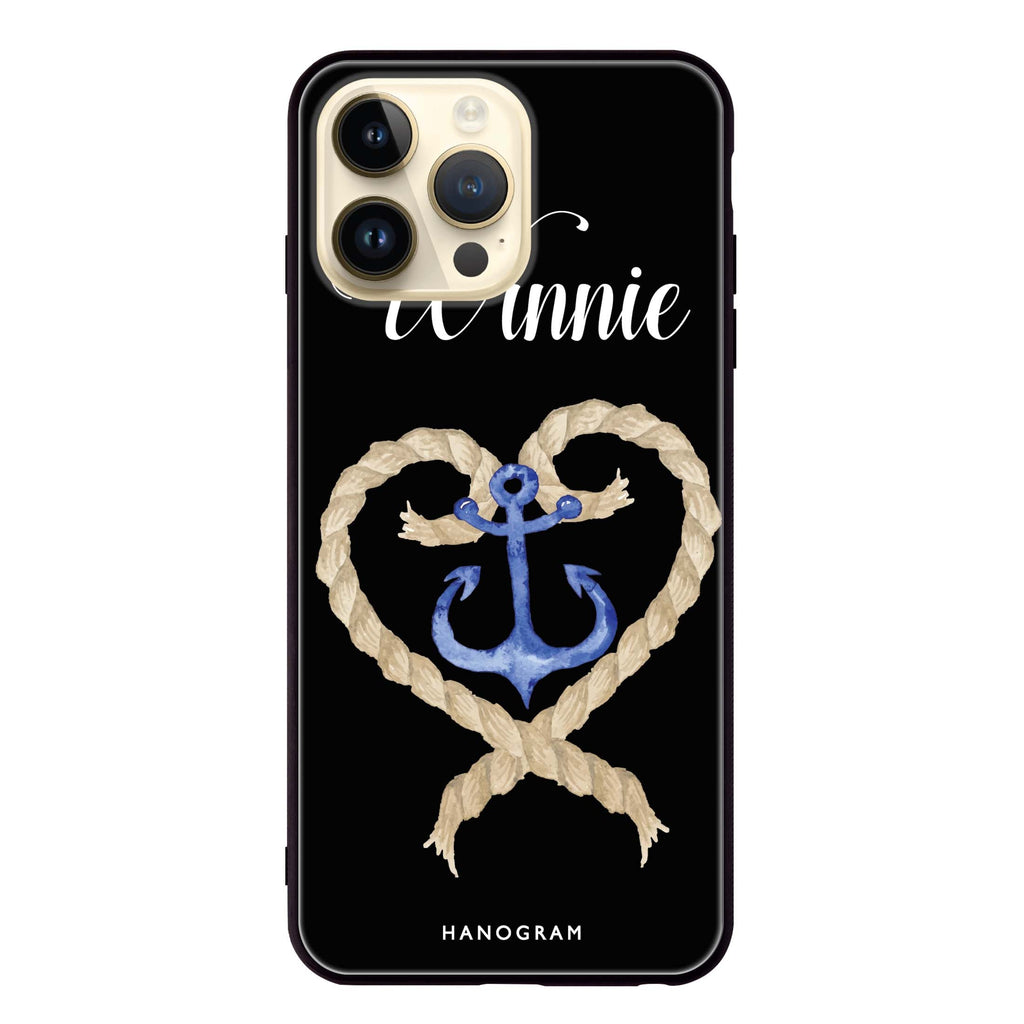Heart & Anchor Glass Case
