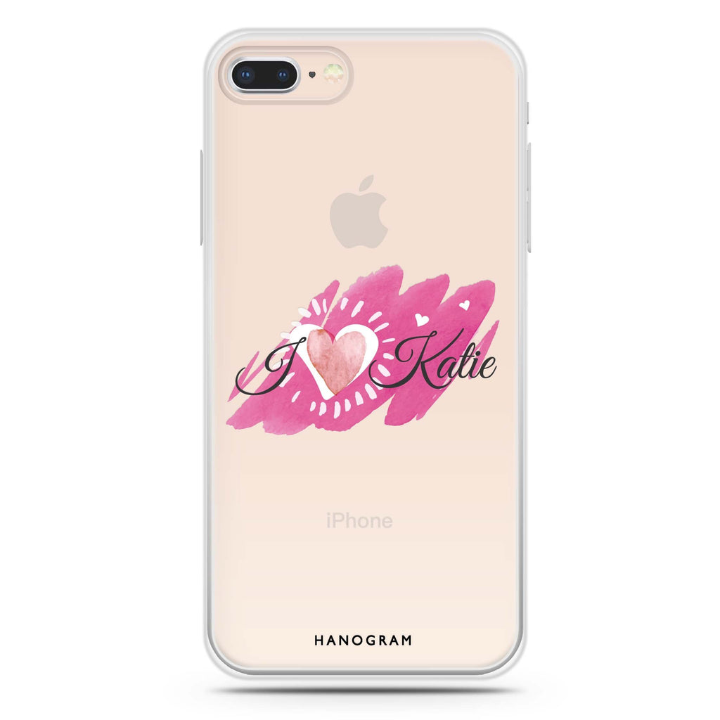 Loves message iPhone 8 Ultra Clear Case