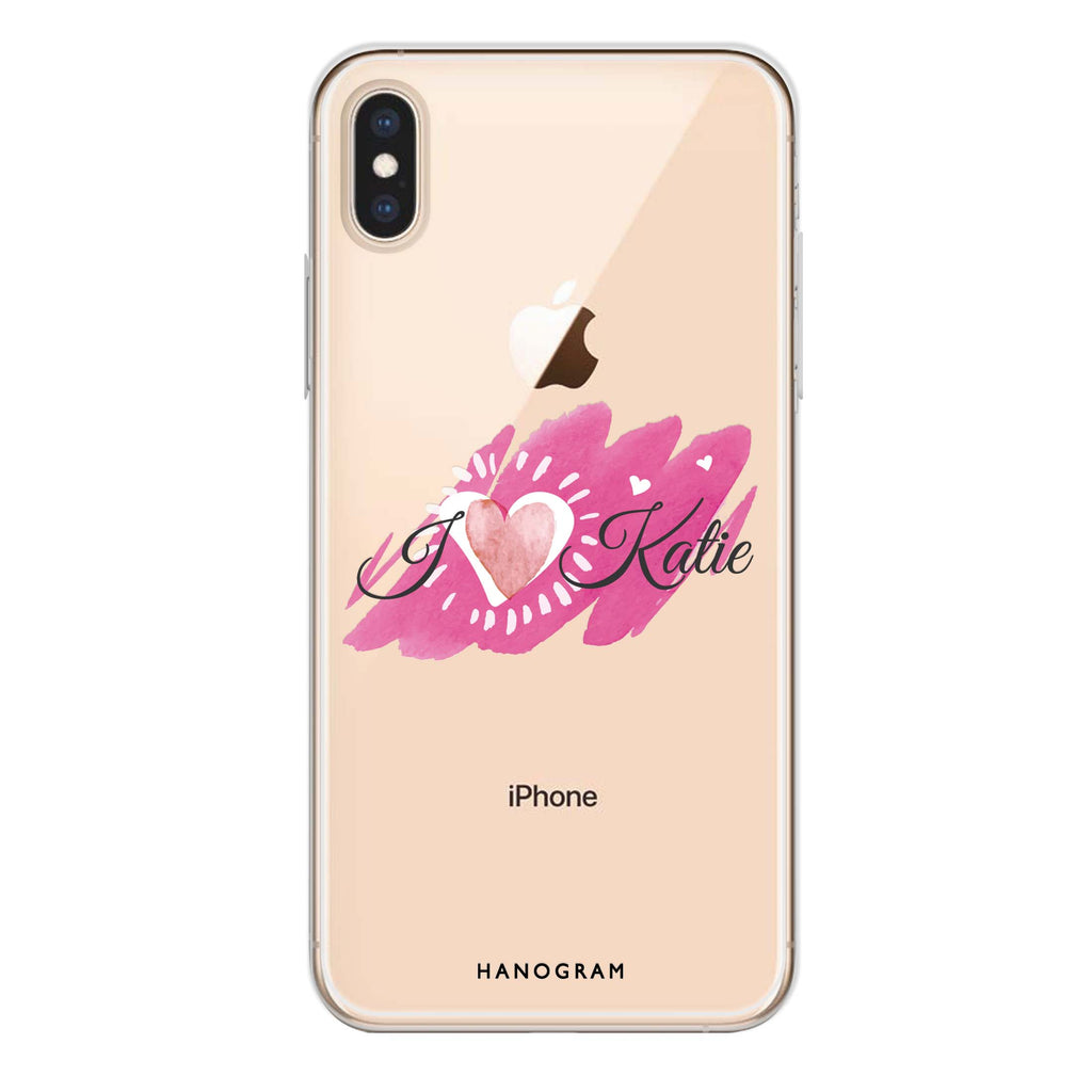 Loves message iPhone XS Max Ultra Clear Case