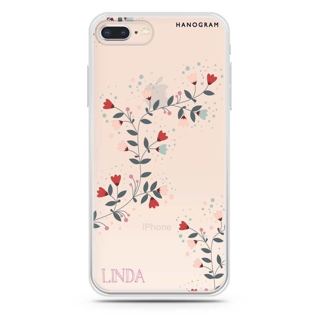 Floral Chain iPhone 8 Ultra Clear Case