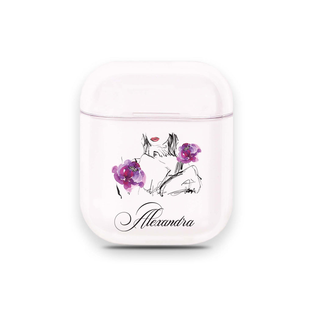 Floral Makeup Airpods Case