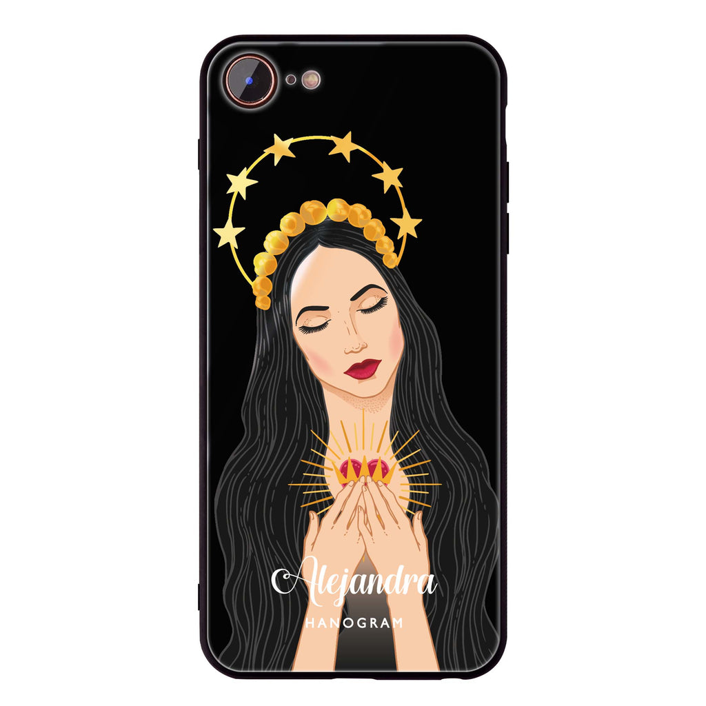 The Virgin Mary iPhone 8 Glass Case