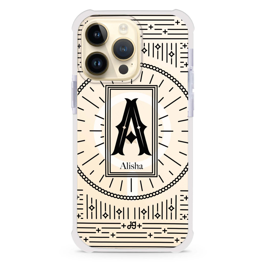Artistic Monogram II MagSafe Compatible Ultra Shockproof Case