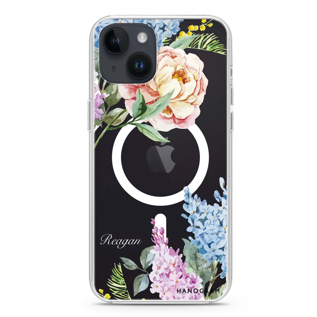 Tropical Floral iPhone 12 MagSafe Compatible Ultra Clear Case