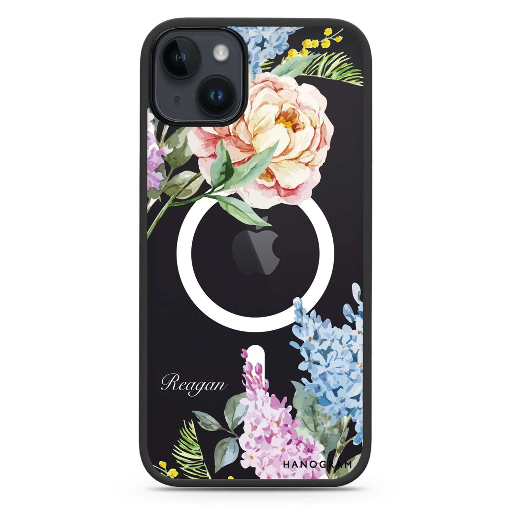 Tropical Floral iPhone 14 Plus MagSafe Compatible Impact Guard Bumper Case